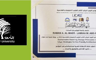 Dhofar University Engineering Student’s Research Achievement Highlights Sustainable Architecture at International Conference in Libya